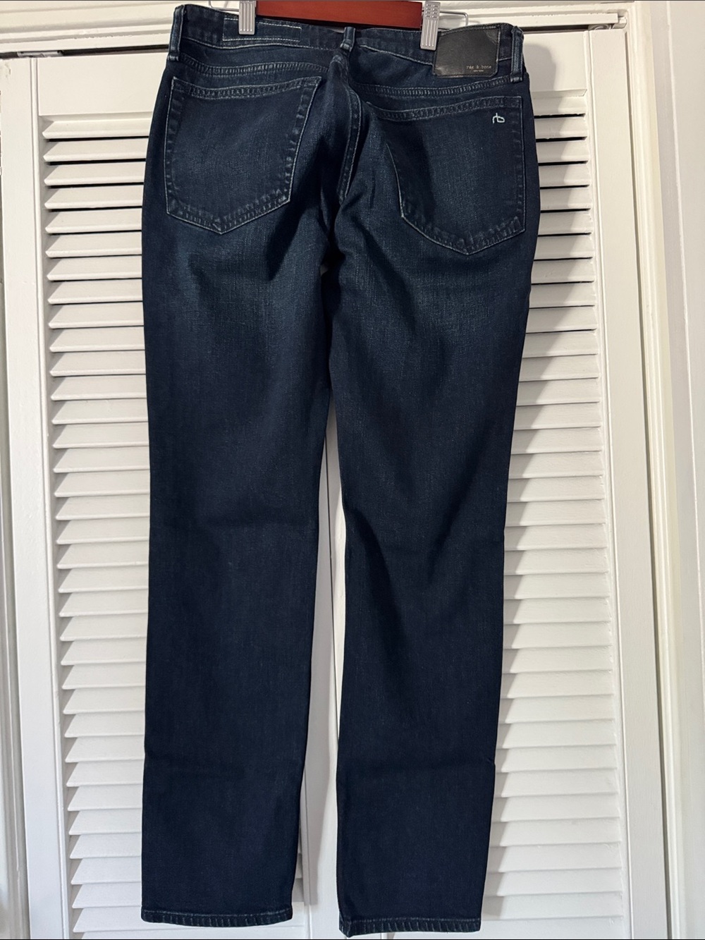 rag & bone Women's Boyfriend Jeans - Dark Blue Wash